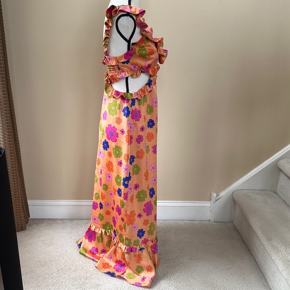 Show Me Your MUMU Poppin' Poppy Lane Midi Dress - Picture 6 of 8